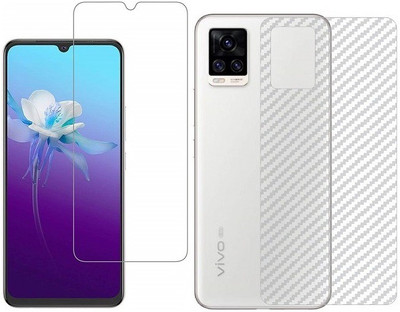 Bodoma Front and Back Screen Guard for Vivo V21 Pack Of 2(Pack of 2)