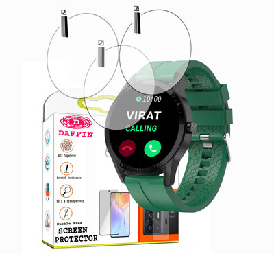 daffin Screen Guard for Fire Boltt Talk SMARTWATCH(Pack of 3)