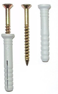 INDRICO Nylon Flat Head Self-drilling Screw(10 mm Pack of 40)