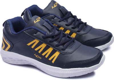 LANCER LANCER ACTIVE-85 Running Shoes For Men(Navy, Yellow , 8)