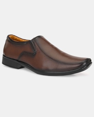 LEATHERKRAFT Slip On For Men(Brown , 7)