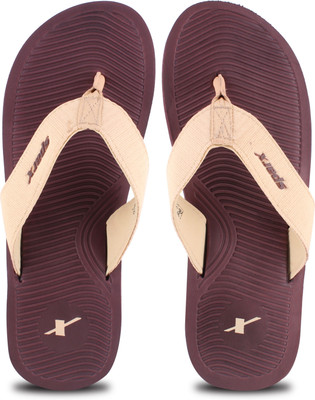 Sparx Men Flip Flops(Beige, Brown , 10)