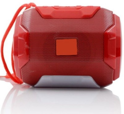 Techobucks Brand New TG-162 HD Bass Wireless Potable Bluetooth Speaker with AUX, FM, USB Support , Colourful Disco lights , High Bass Sound 6 W Bluetooth Speaker(Red, Stereo Channel)
