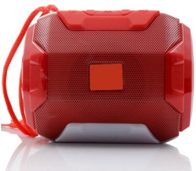 Techobucks Powerful Audio TG-162 HD Bass Wireless Potable Bluetooth Speaker with AUX, FM, USB Support , Colourful Disco lights , High Bass Sound 6 W Bluetooth Speaker(Red, Stereo Channel)