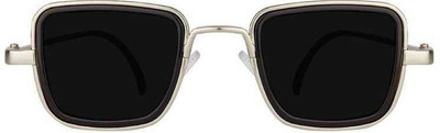 SPORT COLLECTION Retro Square Sunglasses(For Men & Women, Black)