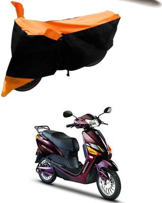 Ascension Two Wheeler Cover for Hero(Electric Optima Plus, Orange, Black)