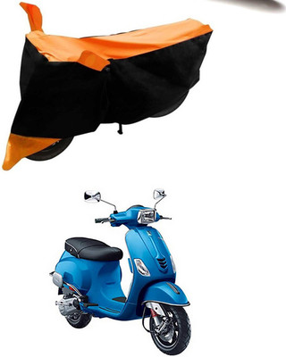 SMDP Two Wheeler Cover for Piaggio(Vespa SXL 125, Orange, Black)