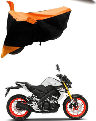 SMDP Two Wheeler Cover for Yamaha(MT-15, Orange, Black)