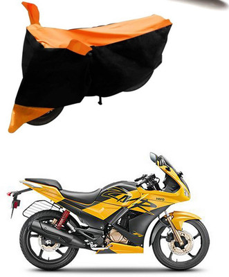 SMDP Two Wheeler Cover for Hero(Karizma ZMR, Orange, Black)