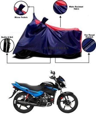 ATBROTHERS Waterproof Two Wheeler Cover for Hero(Glamour Programmed FI, Blue, Red)