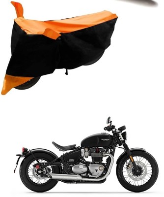 Ascension Two Wheeler Cover for Triumph(Bonneville Bobber, Orange, Black)