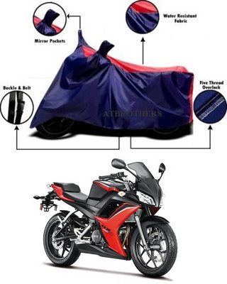 ATBROTHERS Waterproof Two Wheeler Cover for Hero(HF, Blue, Red)