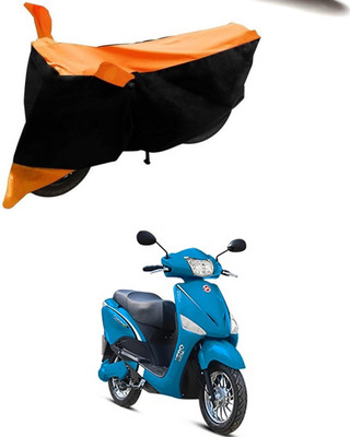 SMDP Two Wheeler Cover for Hero(Electric Optima, Orange, Black)