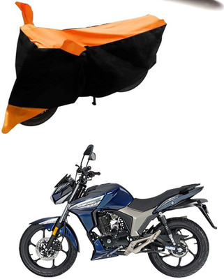 SMDP Two Wheeler Cover for Royal Enfield(Thunderbird 500, Orange, Black)
