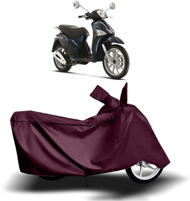 KEDIT Two Wheeler Cover for Vespa(Maroon)