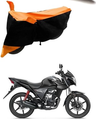 Genipap Two Wheeler Cover for Honda(CB Twister, Orange, Black)