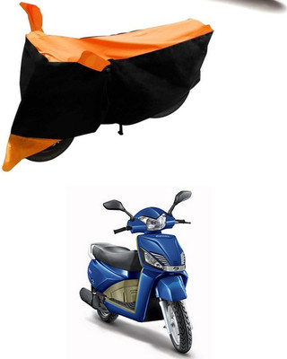 SMDP Two Wheeler Cover for Mahindra(Gusto, Orange, Black)