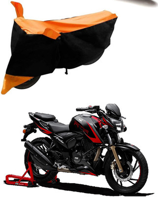 SMDP Two Wheeler Cover for TVS(Apache, Orange, Black)