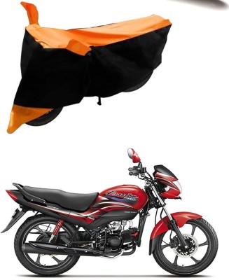 Ascension Two Wheeler Cover for Hero(Passion Pro i3S, Orange, Black)