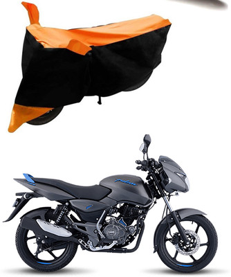 SMDP Two Wheeler Cover for Bajaj(Pulsar 125, Orange, Black)