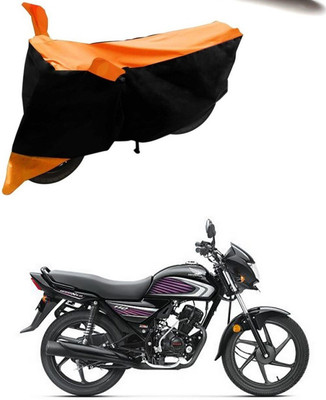 SMDP Two Wheeler Cover for Honda(Dream Neo, Orange, Black)