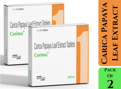 Makers Papaya Leaf Extract Tablets 1100mg |Weight Control | Immunity & Platelet Booster(2 x 15 Tablets)