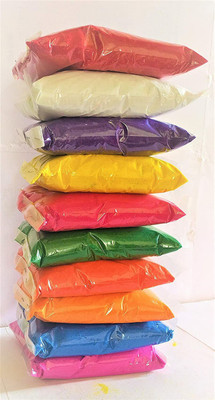 Rajshreestore Pack of 10 Rangoli Powder(Multicolor)