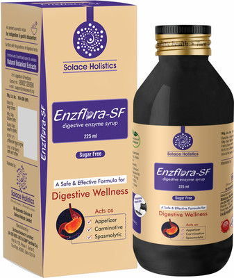 Solace holistics ENZFLORA SF 225ML DIGESTIVE ENZYME SYRUP PACK OF 1(225 ml)