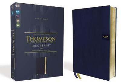 NIV, Thompson Chain-Reference Bible, Large Print, Leathersoft, Navy, Red Letter, Comfort Print(English, Leather / fine binding, unknown)