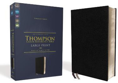 NIV, Thompson Chain-Reference Bible, Large Print, European Bonded Leather, Black, Red Letter, Comfort Print(English, Leather / fine binding, unknown)