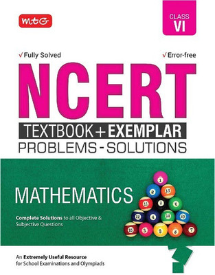 Ncert Textbook + Exemplar Problems Solutions Mathematics - Class 6(English, Paperback, unknown)