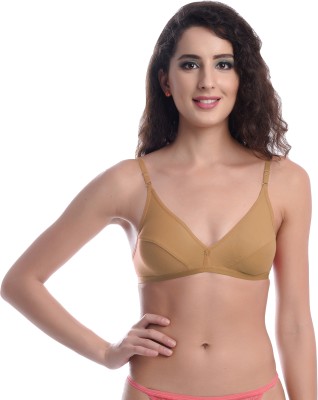 Madam BRA Women T-Shirt Non Padded Bra(Gold)