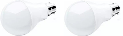 Dhija 9 W Basic Round B22 LED Bulb(White, Pack of 2)