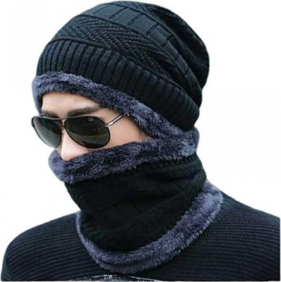 Spun Daffodils Solid Beanie Cap(Pack of 2)
