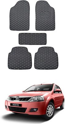 MATIES Leatherite Standard Mat For  Universal For Car(Black)