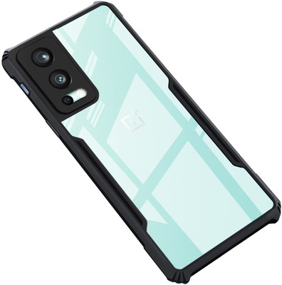 CaseBase Back Cover for OnePlus Nord 2 5G(Black, Transparent, Pack of: 1)