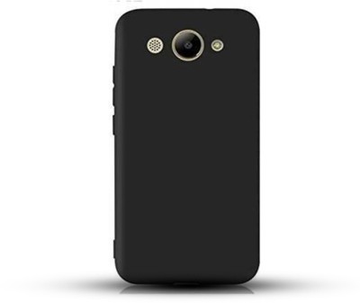 Stunny Back Cover for Honor Y3 2017, Honor Y3 2017 Mobile covers, Camera protection(Black, Shock Proof, Silicon, Pack of: 1)