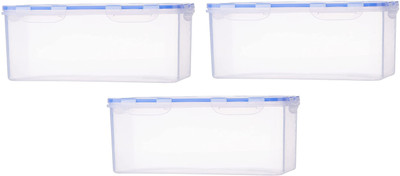 N H Enterprise Plastic Utility Container  - 3800 ml(Pack of 3, White)