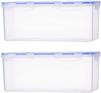 N H Enterprise Plastic Utility Container  - 3800 ml(Pack of 2, White)