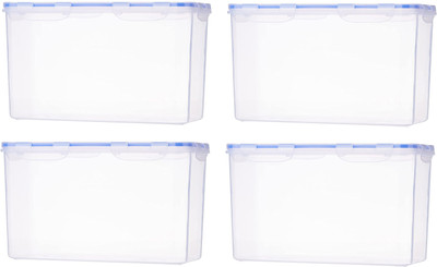 N H Enterprise Plastic Utility Container  - 6070 ml(Pack of 4, White)