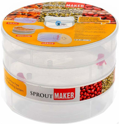 NUWAY Plastic Sprout Maker  - 4 L(Clear)