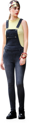 FCK-3 Women Grey Dungaree