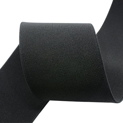 Aakriti Woven Black Elastic(25 m)