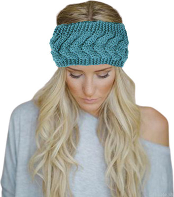 MOMISY Wool-HB-Geometric-Teal Head Band(Turquoise)