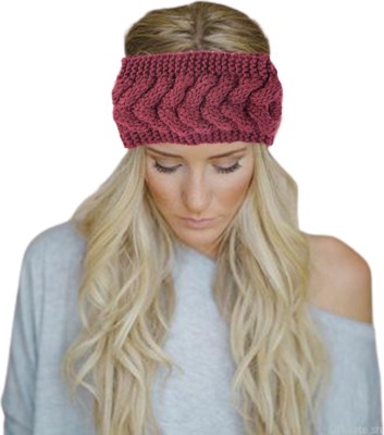 MOMISY Wool-HB-Geometric-Maroon Head Band(Maroon)