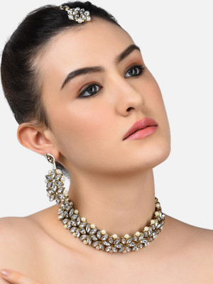 Zaveri pearls zinc jewel set on sale