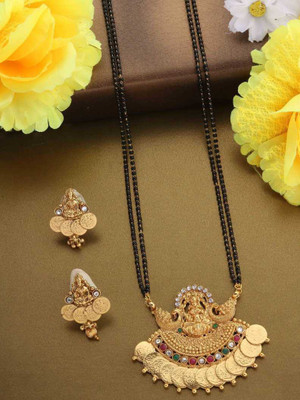 Okoye Brass Gold-plated Gold Jewellery Set(Pack of 1)