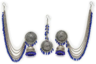 DECOLOGY Brass Black Jewellery Set(Pack of 1)