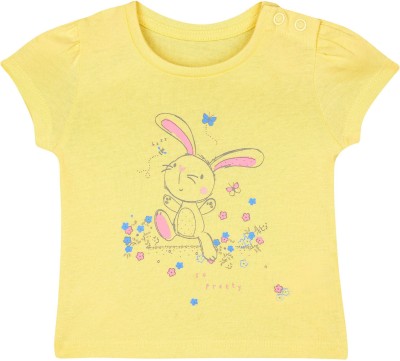 Mothercare Baby Girls Casual Cotton Blend Top(Yellow, Pack of 1)