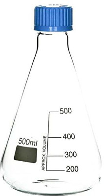 GVSSCO Erlenmeyer Flask(500 ml, Pack of 2)